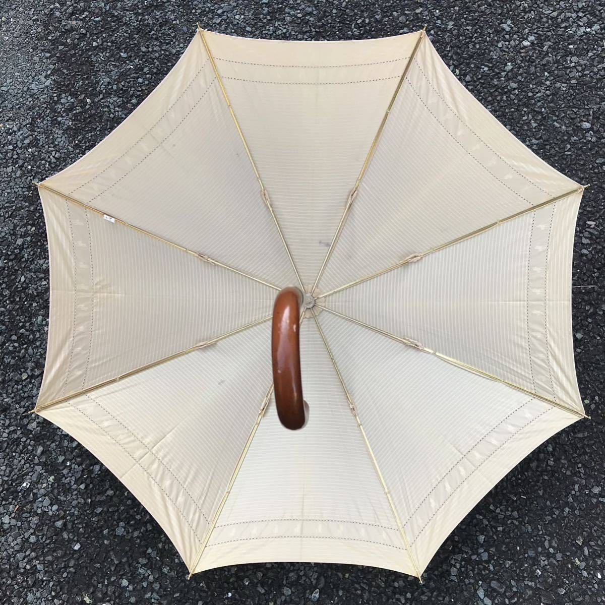 【ラルフローレン】本物 RALPH LAUREN 傘 ロゴモチーフ スライドショート 全長73cm 日傘 長傘 女性用 レディース_画像6