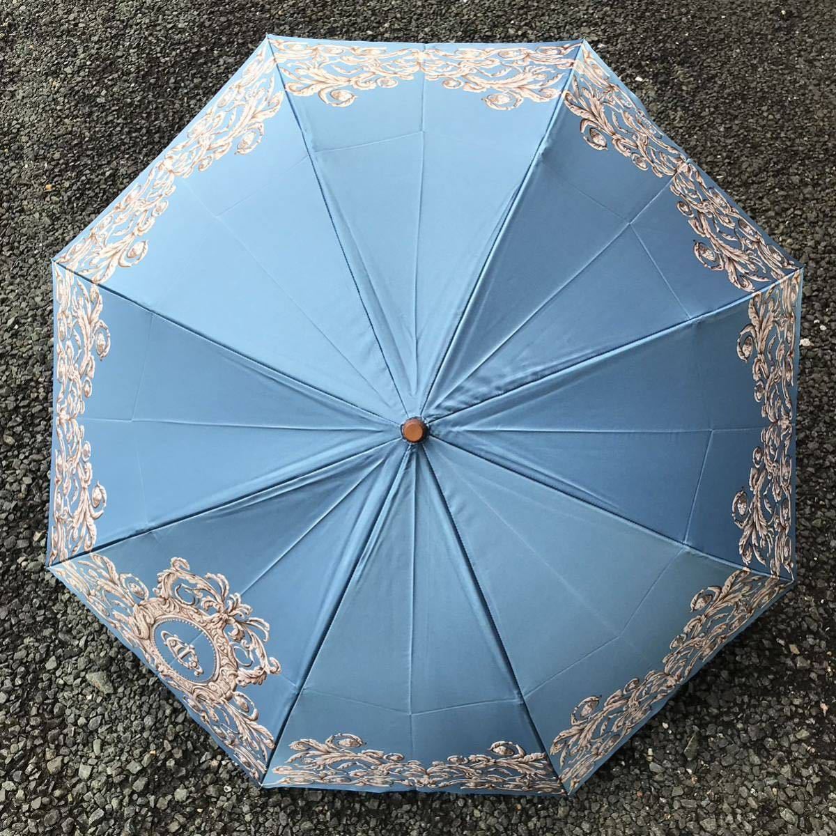 未使用品【ディオール】本物 Christian Dior 折り畳み傘 全長64cm 雨傘 アンブレラ 雨具 メンズ レディース カバー付き_画像2