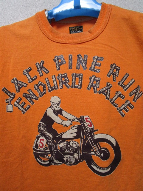 リアルマッコイズ ブコ 半袖Ｔシャツ・40・オレンジ（THE REAL McCOY'S BUCOモーターサイクルバイクオートバイハーレーダビッドソン）の画像2