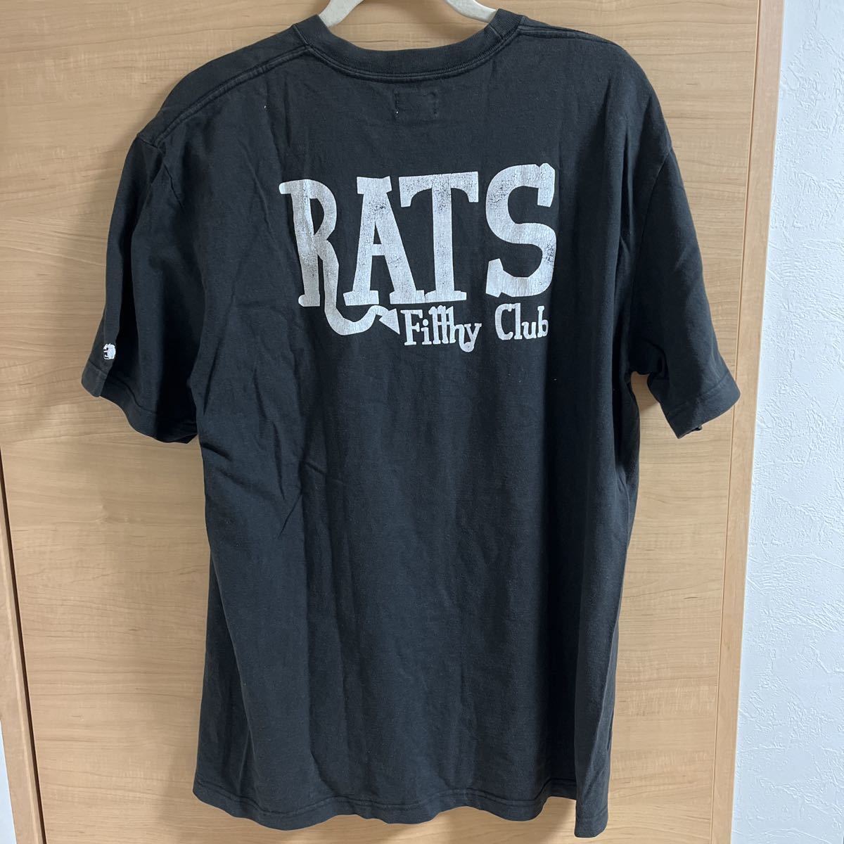 RATS rats Ｔシャツ 黒色 BLACK XLサイズ　半袖_画像2