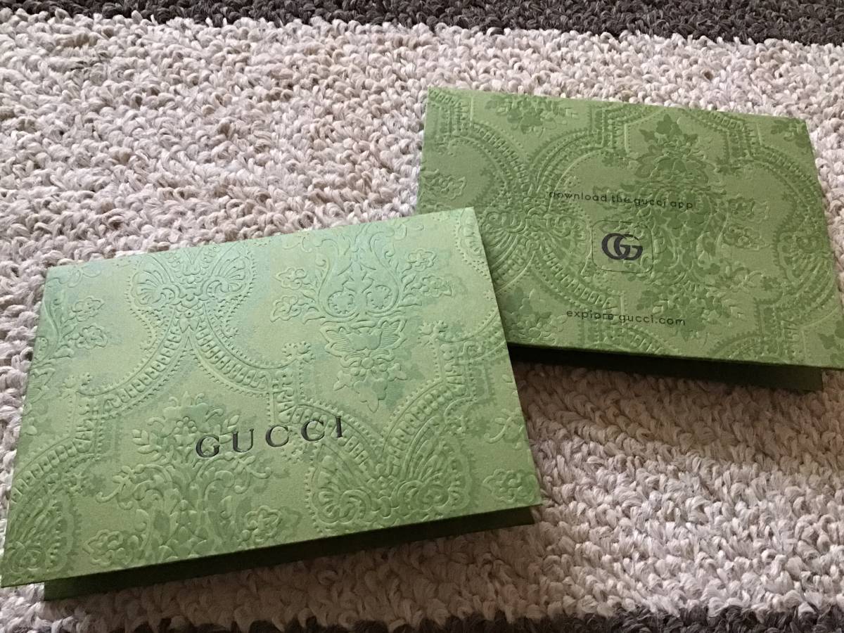 グッチ／GUCCI　ショップ袋 空き箱 布袋 メッセージカード　7点_画像5