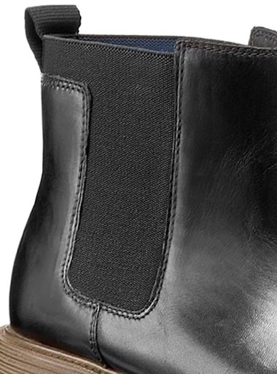 送料無料 Clarks 27.5cm チェルシー ブーツ ブラック 黒 サイドゴア ビジネス シューズ レザー 革 スーツ ローファー JJJ222_画像9