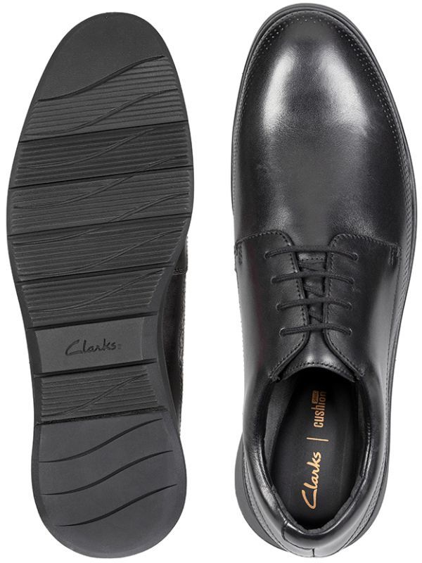  бесплатная доставка Clarks 24.5cm бизнес спортивные туфли легкий черный "дышит" простой tu обувь кожа кожа костюм ботинки goaJJJ219