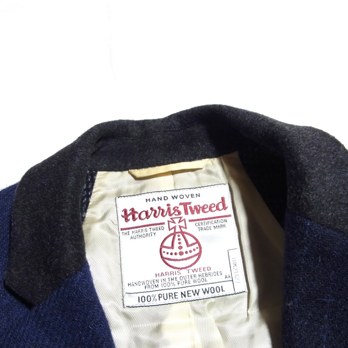 BEAUTY&YOUTH UNITED ARROWS 別注 Harris Tweed クレイジーパターン マルチカラー チェスターコート ユナイテッドアローズ ハリスツイード_画像7