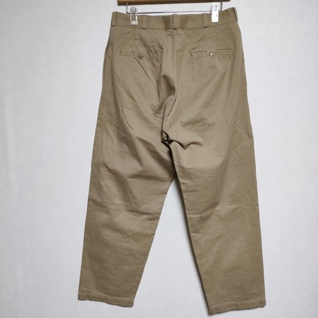 YAECA CHINO CLOTH PANTS WIDE TAPERED 11612 チノパンツ ベージュ ヤエカ 3-1021G F93865_画像2