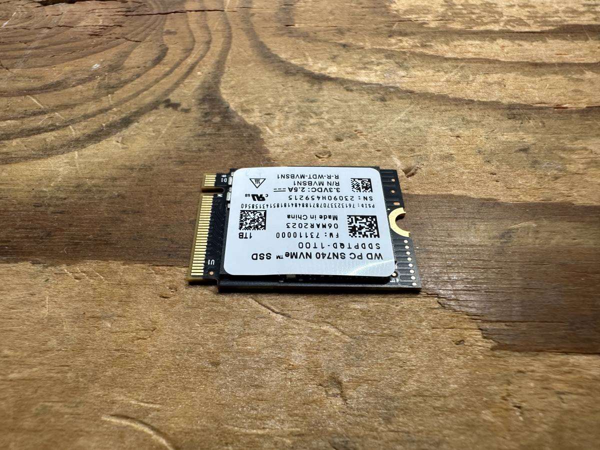 WD SN740 新品 1TB SSD M.2 PCIe Gen4x4 NVMe 2230 2242 Steam Deck Surface Canon Nikon 換装 5年保証 送料無料 東京発送_画像4