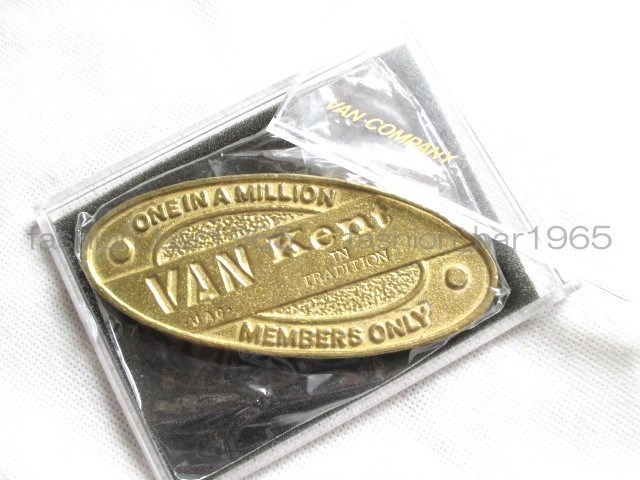  rare *VAN JAC Van ja Kett *VAN × Kent W name brass made paperweight *MEMBERS ONLY Novelty weight / not for sale SCENE J.PRESS