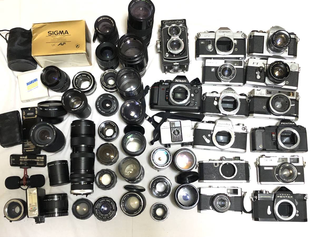 ★MFカメラレンズまとめ★ PENTAX Canon MINOLTA OLYMPUS その他 ジャンク品 同梱不可 #4670_画像1