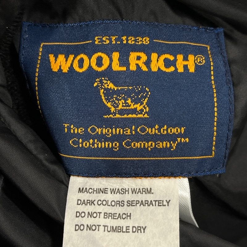 Woolrich/ウールリッチ/リバーシブルチェック切り替えダウンジャケット/着脱式フード/XLサイズ/レッド×ブラック_画像9