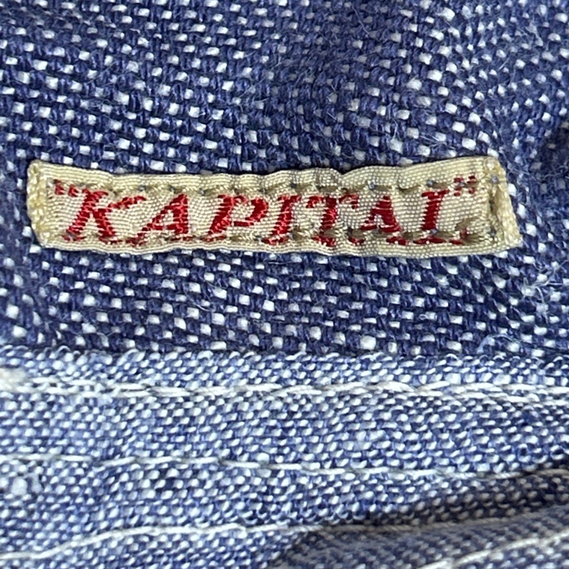 KAPITAL/キャピタル/老人と海キャップ/パープルダンガリーデニム/帽子/レザーベルト/ユニセックス/トップ5点鳩目_画像8