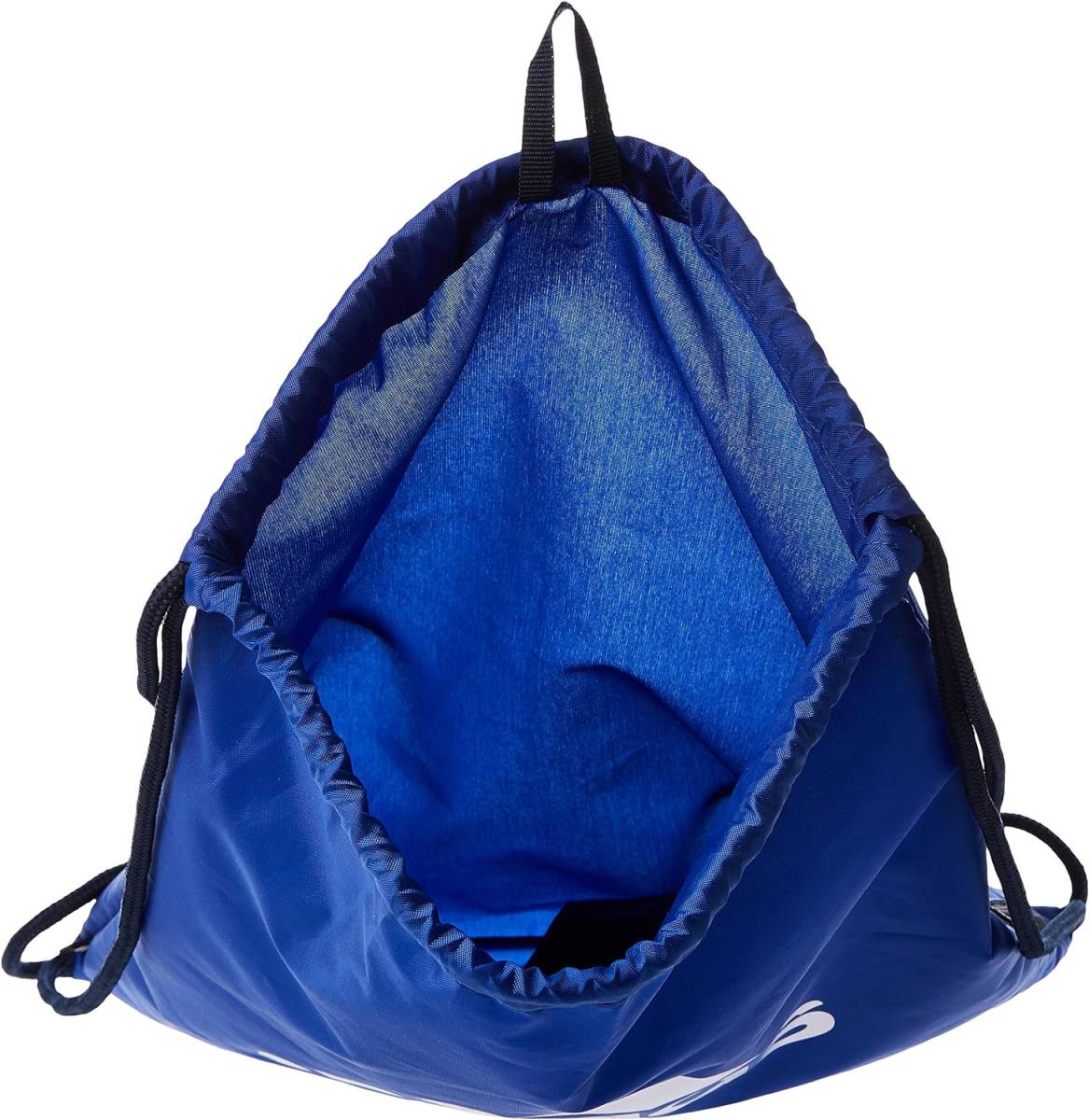 【KCM】Z-bag-90★展示品★【adidas/アディダス】ジムサック　ビッグロゴ　ジムバッグ　ナップサック　サイドチャック付　FSX24　ブルー_画像3