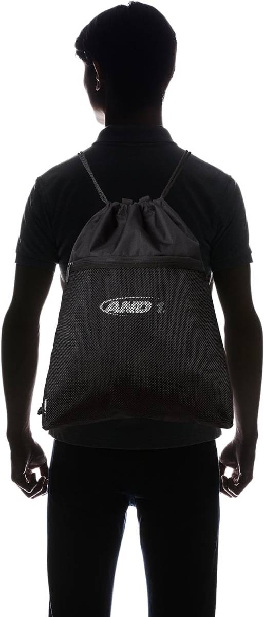 【KCM】Z-bag-103★展示品★【AND1/アンドワン】バスケットボール用　ナップサック　ジムバッグ　マルチバッグ　599408　ブラック_画像4