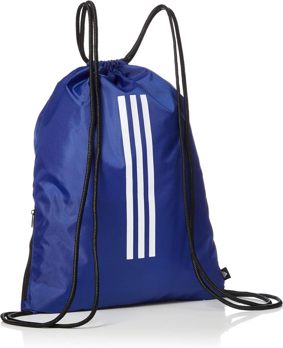 【KCM】Z-bag-84★展示品★【adidas/アディダス】ジュニア　ジムサック　ジムバッグ　ロゴ　ナップサック　サイドチャック付　FSW2　ブルー_画像2