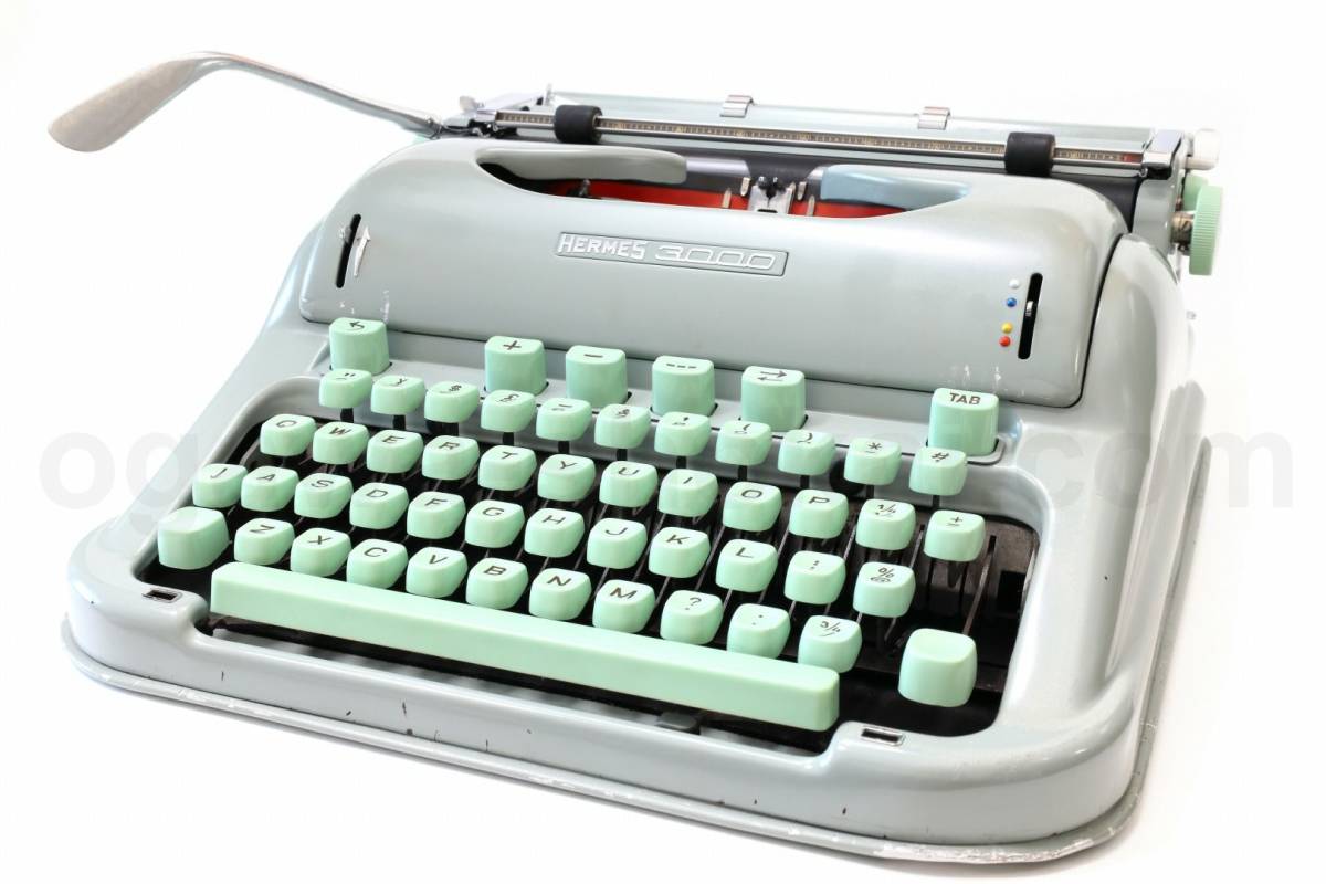 専門店でオーバーホール済の中古タイプライター HERMES 3000_画像1