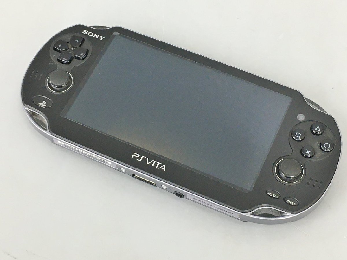 ゲームハード PSVita PlayStation Vita 3G/Wi-Fiモデル PCH-1100 ブラック 現状品 2311LO017_画像1