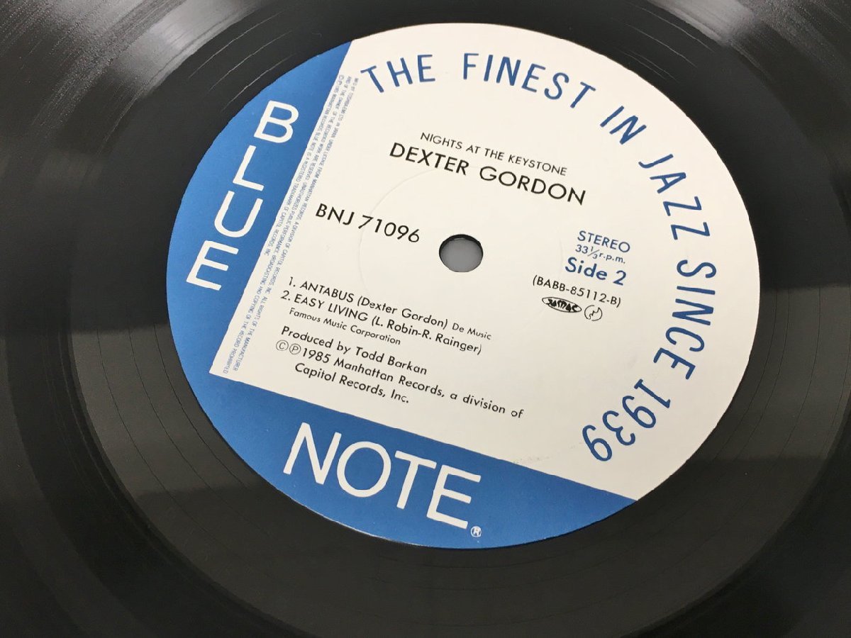 LPレコード Dexter Gordon Nights At The Keystone Blue Note BNJ71096-97 2310LBR083_画像6
