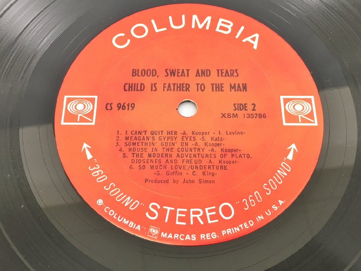 LPレコード Blood, Sweat And Tears Child Is Father To The Man COLUMBIA CS 9619 2310LBR090_画像6