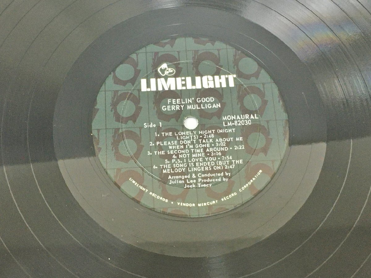 LPレコード Gerry Mulligan Feelin' Good LIMELIGHT LM82030 2311LO042_画像6