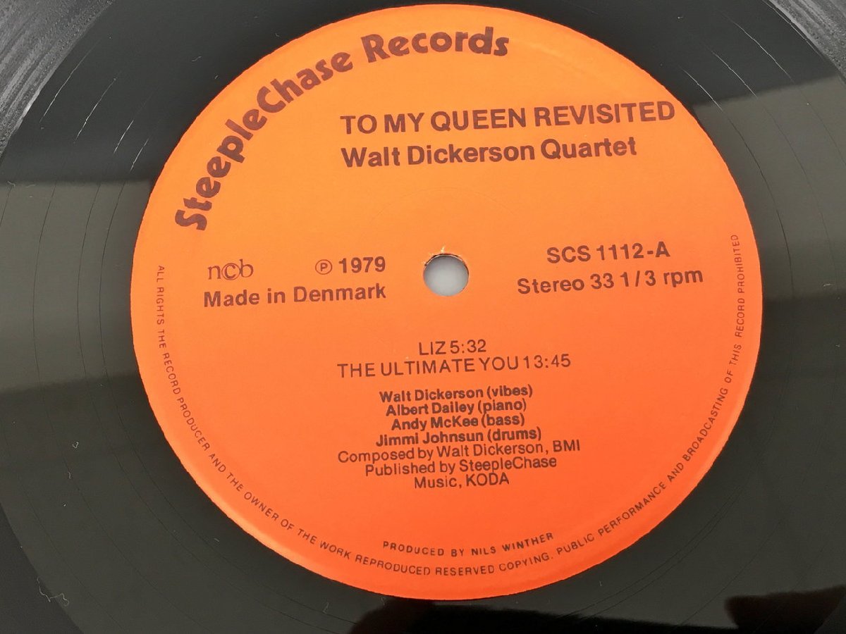 LPレコード Walt Dickerson Quartet To My Queen Revisited SteepleChase SCS-1112 2311LBM012_画像7