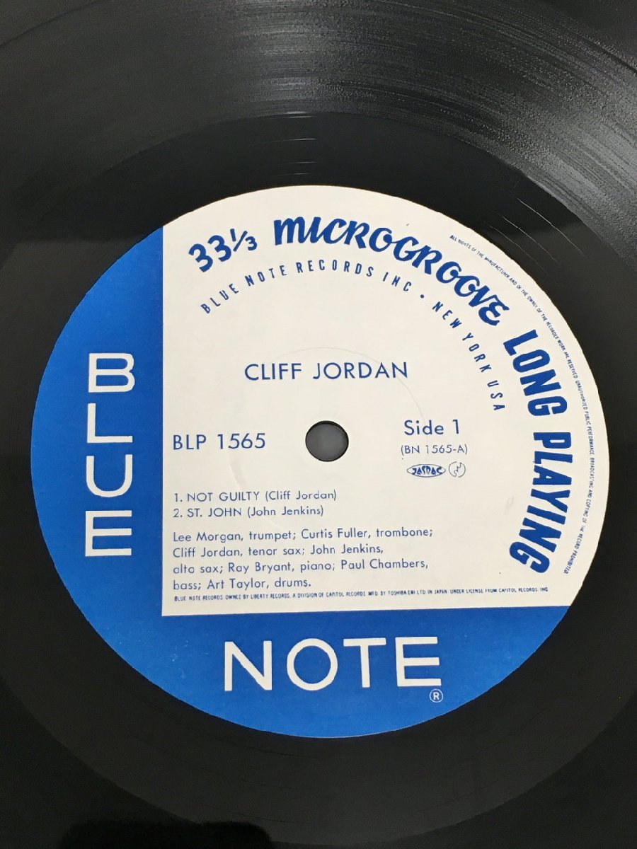 LPレコード Cliff Jordan Blue Note 1565 2310LBR101_画像6