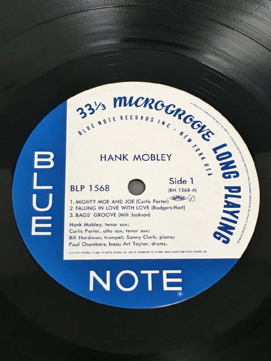 LPレコード Hank Mobley Blue Note 1568 2310LBR104_画像6