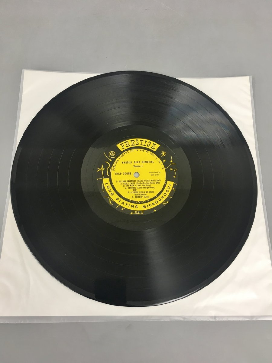 LPレコード WARDELL GRAY/Memorial Volume ONE Prestige PRLP 7008 2310LBR051_画像5