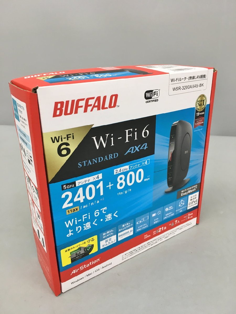 Wi-Fi маршрутизатор родители машина STANDARD AX4 WSR-3200AX4S-BK Buffalo BUFFALO Wi-Fi6 не использовался 2311LR082