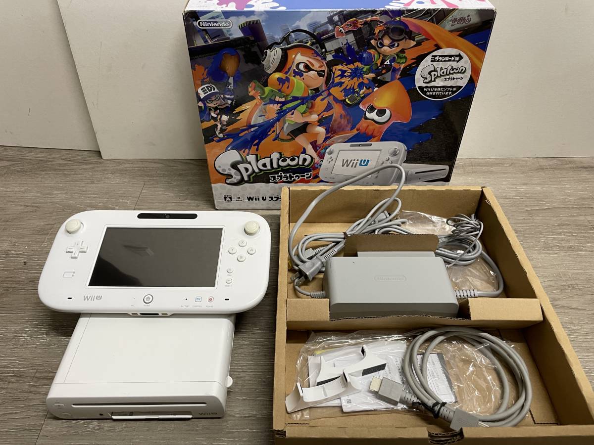 ☆ WiiU ☆ スプラトゥーンセット 32GB シロ 動作品 状態良好 本体