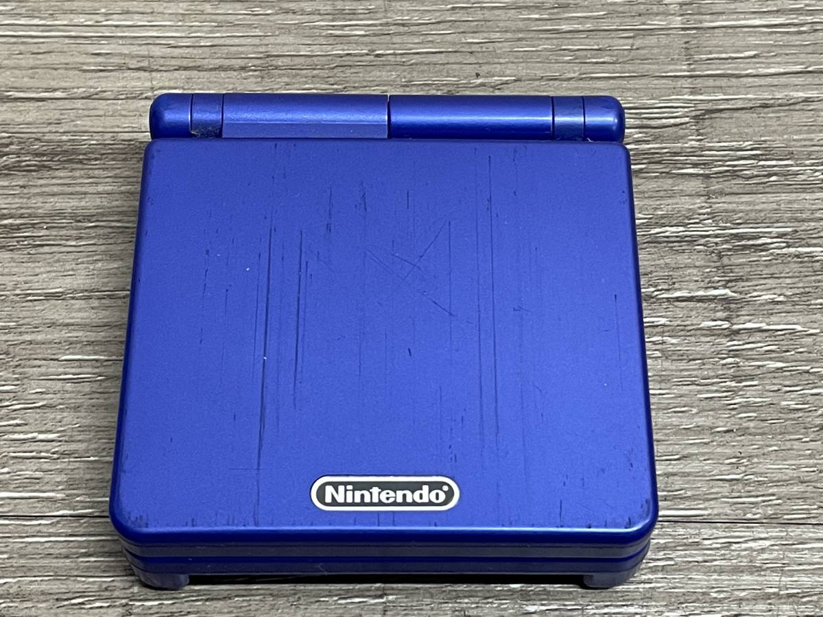 ☆ GBA ☆ ゲームボーイアドバンスSP アズライトブルー 動作品 本体