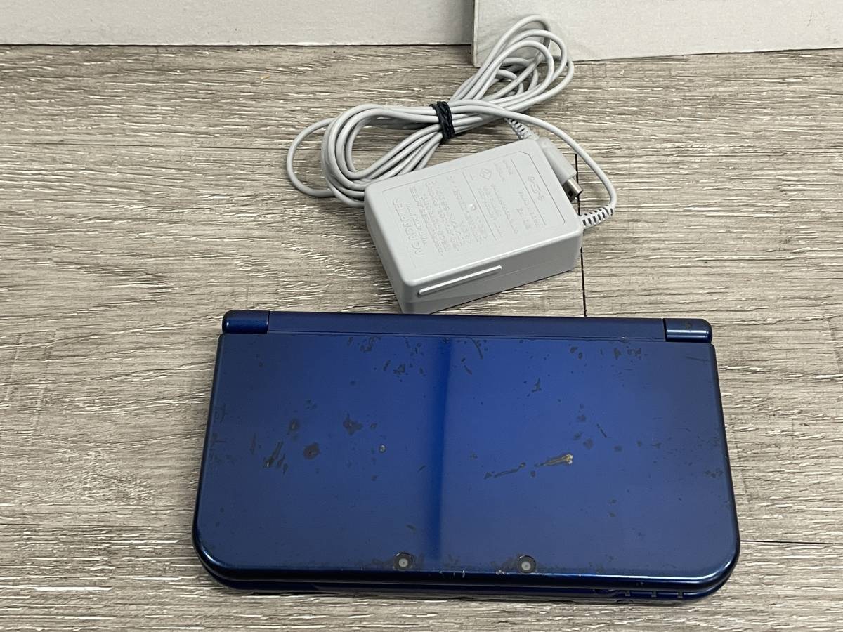 ☆ New3DSLL ☆ Newニンテンドー 3DS LL メタリックブルー 動作品 本体 タッチペン アダプター New Nintendo DS 任天堂 1784_画像1