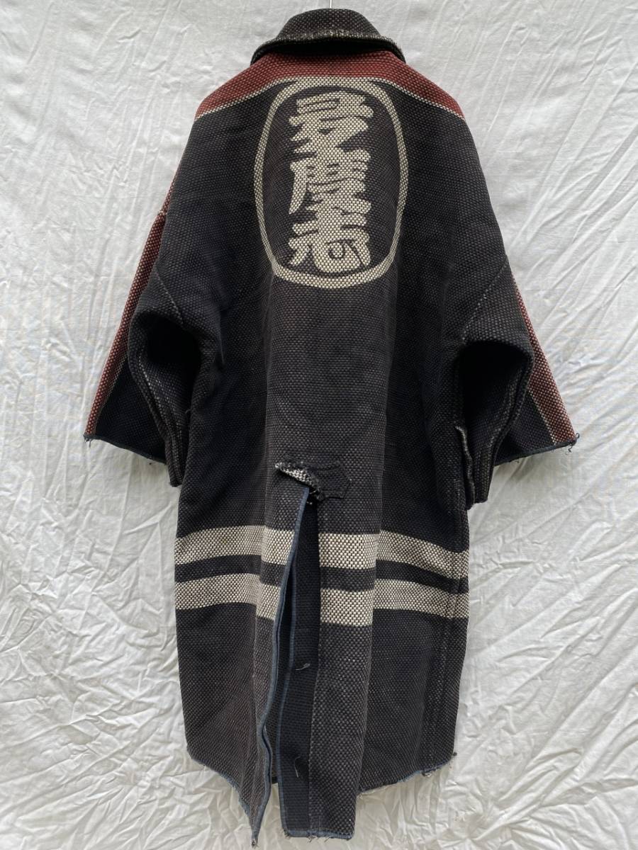 抜群の雰囲気 裏地◎ 戦後 火消し コート 印半纏 刺し子 JAPAN VINTAGE ジャパンヴィンテージ Firefighters COAT タッウシナイ 多度志_画像3