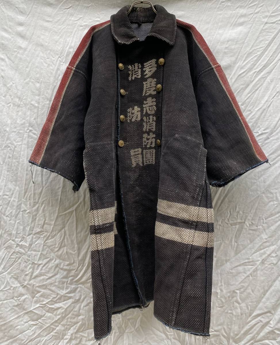 抜群の雰囲気 裏地◎ 戦後 火消し コート 印半纏 刺し子 JAPAN VINTAGE ジャパンヴィンテージ Firefighters COAT タッウシナイ 多度志_画像7