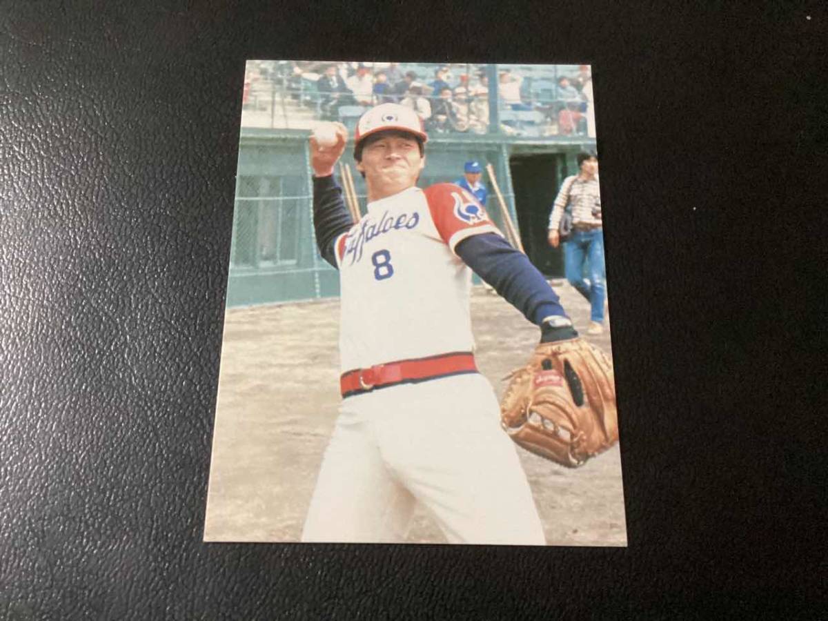 良品　カルビー80年　大判枠なし　梨田（近鉄）No.31　プロ野球カード_画像1