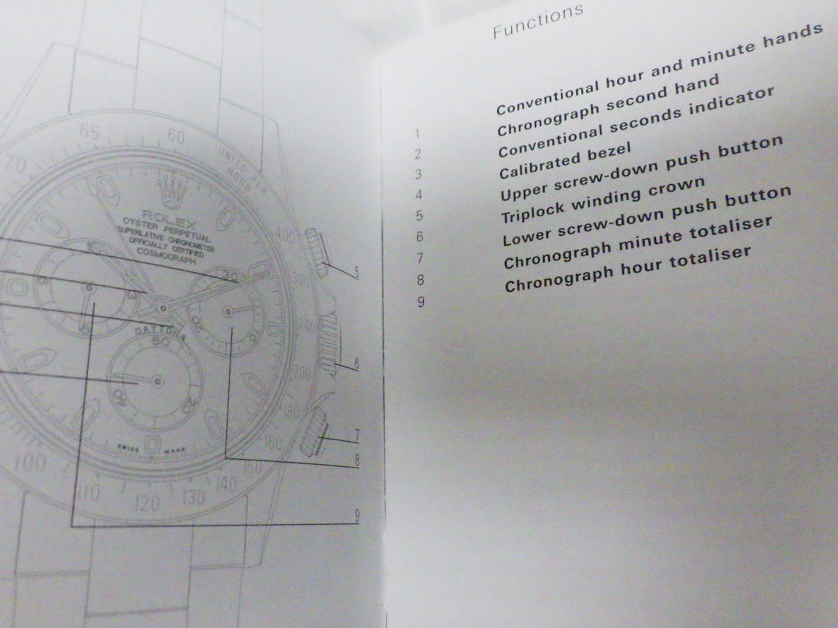 ROLEX ロレックス デイトナ冊子 2012年 英語表記 4点　№1847_画像8