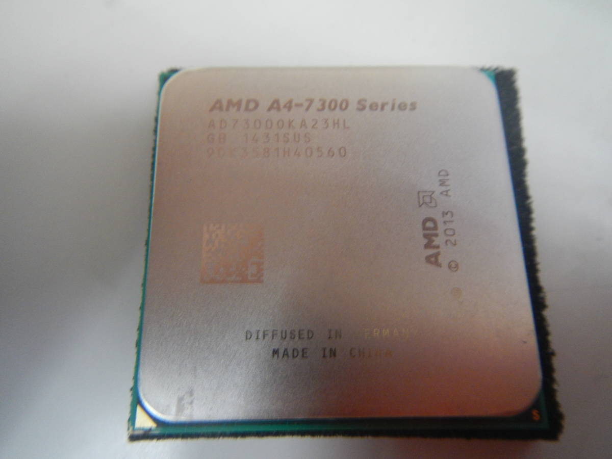 AMD A8-7600 Series (AD760BYBI44JA) & AMD A4-7300 Series (AD7300KA23HL) 2点セット♪ いずれも動作品CPU/ピン折れなしとなります。　_画像3