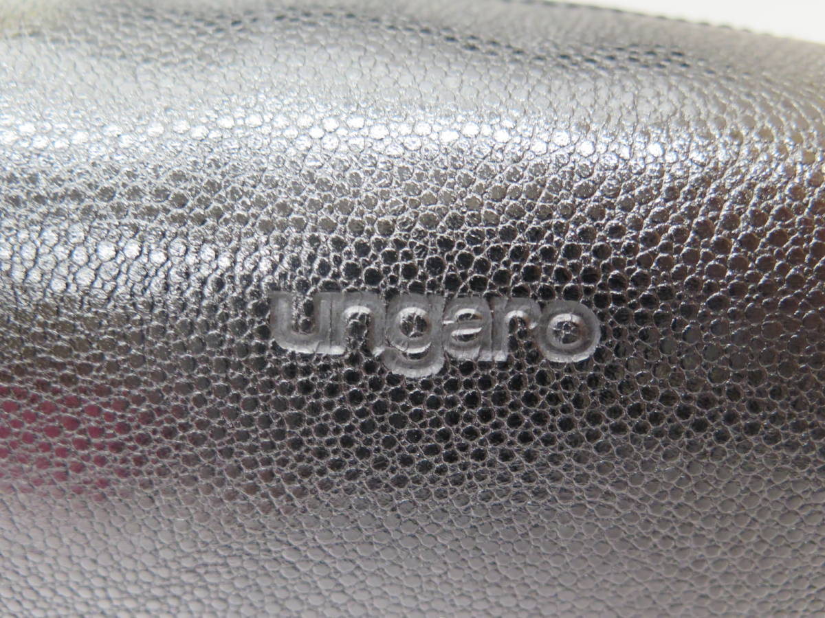 ungaro Ungaro cow leather 2Way shoulder bag black black made in Japan 