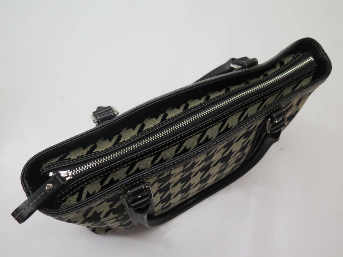 美品 mila schon ミラショーン 千鳥格子 トートバッグ