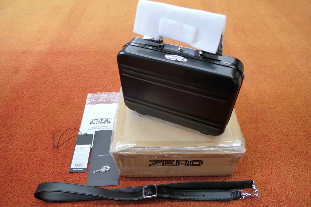  new goods Zero Halliburton attache case S series black Mini attache case shoulder 