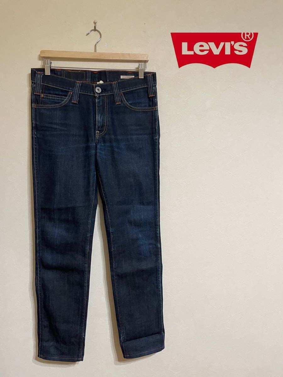 【美品】 Levi's リーバイス 606 プレミアム ローライズ スリム デニム ジーンズ 日本製 サイズ31インチ インディゴブルー W31-L32_画像1