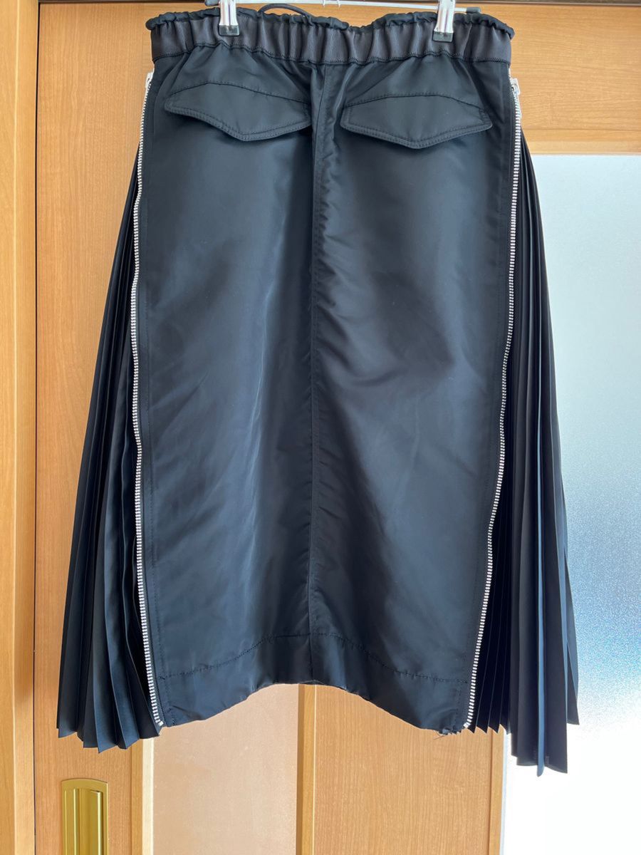 美品】sacai サカイ ナイロンツイルスカート Nylon Twill Skirt 美品】sacai サカイ ナイロンツイルスカート Nylon Twill Skirt