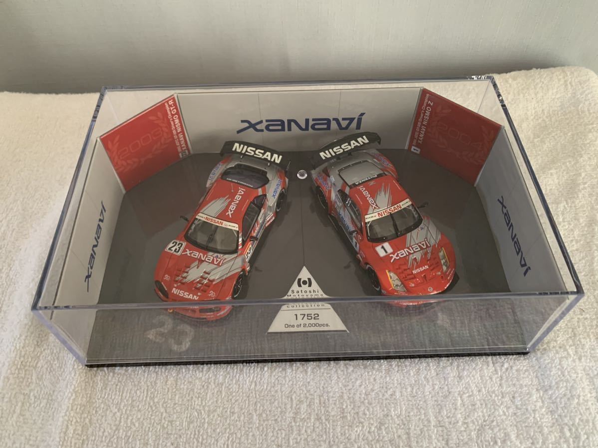 限定2000セット　本山哲コレクション　GTチャンピオン　2003 2004 XANAVI NISMO GT-R 、XANAVI NISMO Z 2台セット　送料込！_画像3