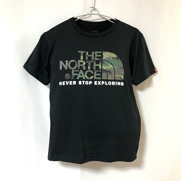 THE NORTH FACE ザ ノースフェイス ビッグプリントロゴ 半袖Tシャツ S 半袖カットソー プリントT 黒 ブラック_画像2