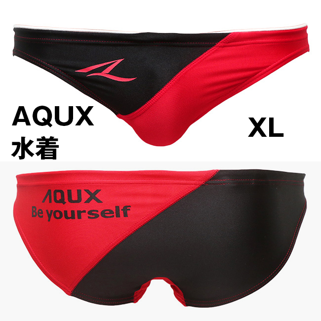 AQUX 競パン 水着 赤黒 XLサイズ / EGDE SURFBLADE GMW ASICS MIZUNO ARENA TMコレクション PPG プロパガンダ GX3