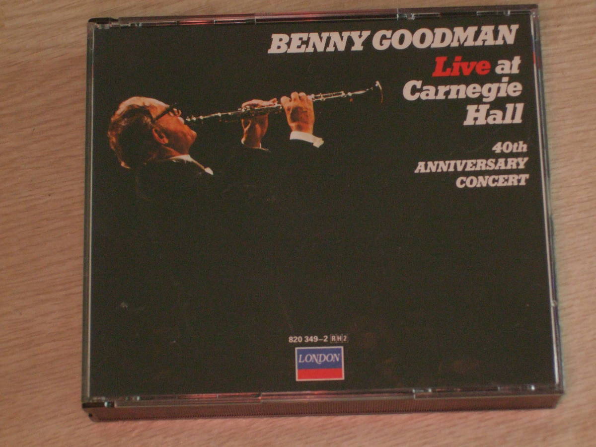 ベニー・グッドマンの「Live　at Carnegie Hall 40th anniversary concert」CD2枚組_画像1