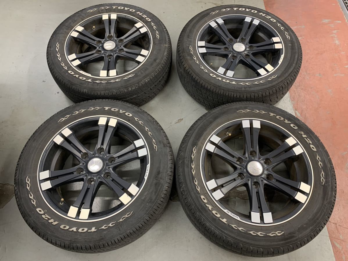 【良品】トヨタ 200系 ハイエース 17インチ WALD RENOVATIO 6.5J +38 6H 139 ナスカータイヤ215/60R17 109/107L_画像1