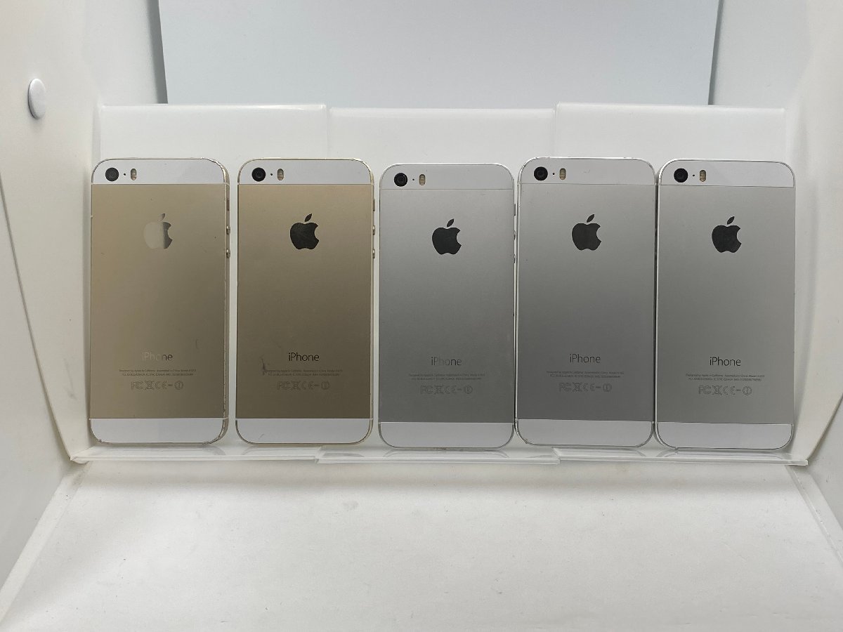 【中古・ジャンク】まとめ売り3台 アクティベーションロック品 液晶浮き 他 Apple iPhone5s docomo NW利用制限〇 本体 部品取り用 A-59349_画像3