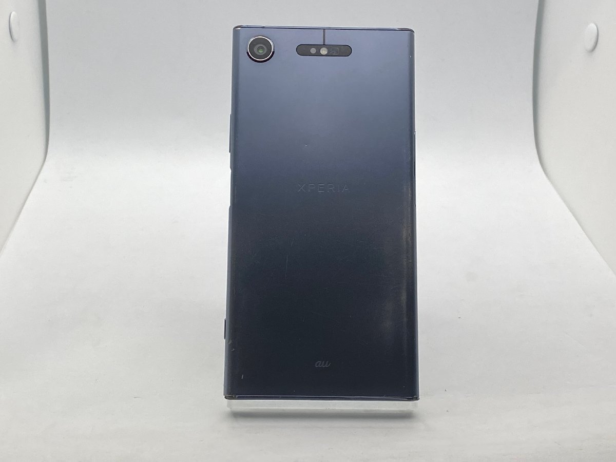 【中古・ジャンク】本体劣化 SONY Xperia XZ1 SOV36 au解除版SIMフリー ブルー NW利用制限〇 本体 A-10095_画像2