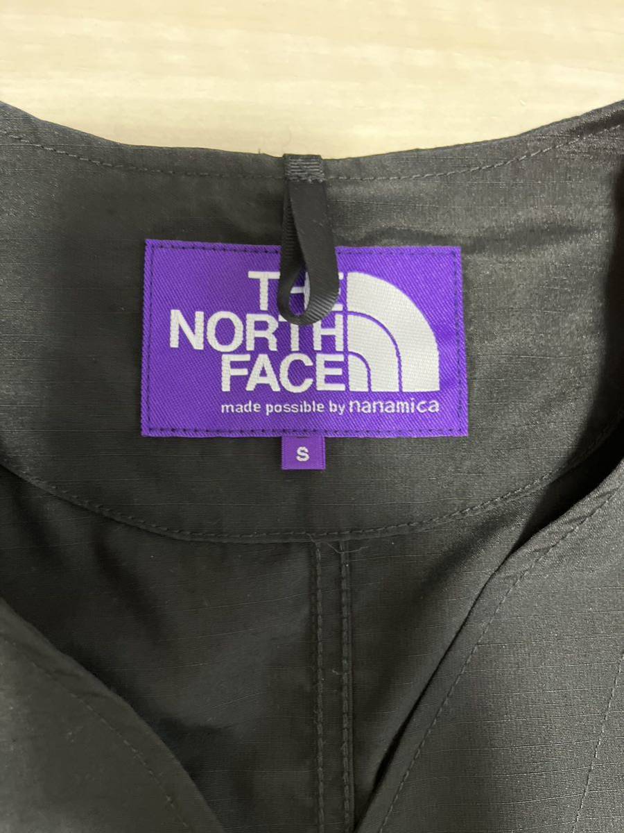 美中古 The North Face Purple Label nanamica polyester wool ripstop trail vest BLACK サイズS ノースフェイス ナナミカ ベスト_画像2