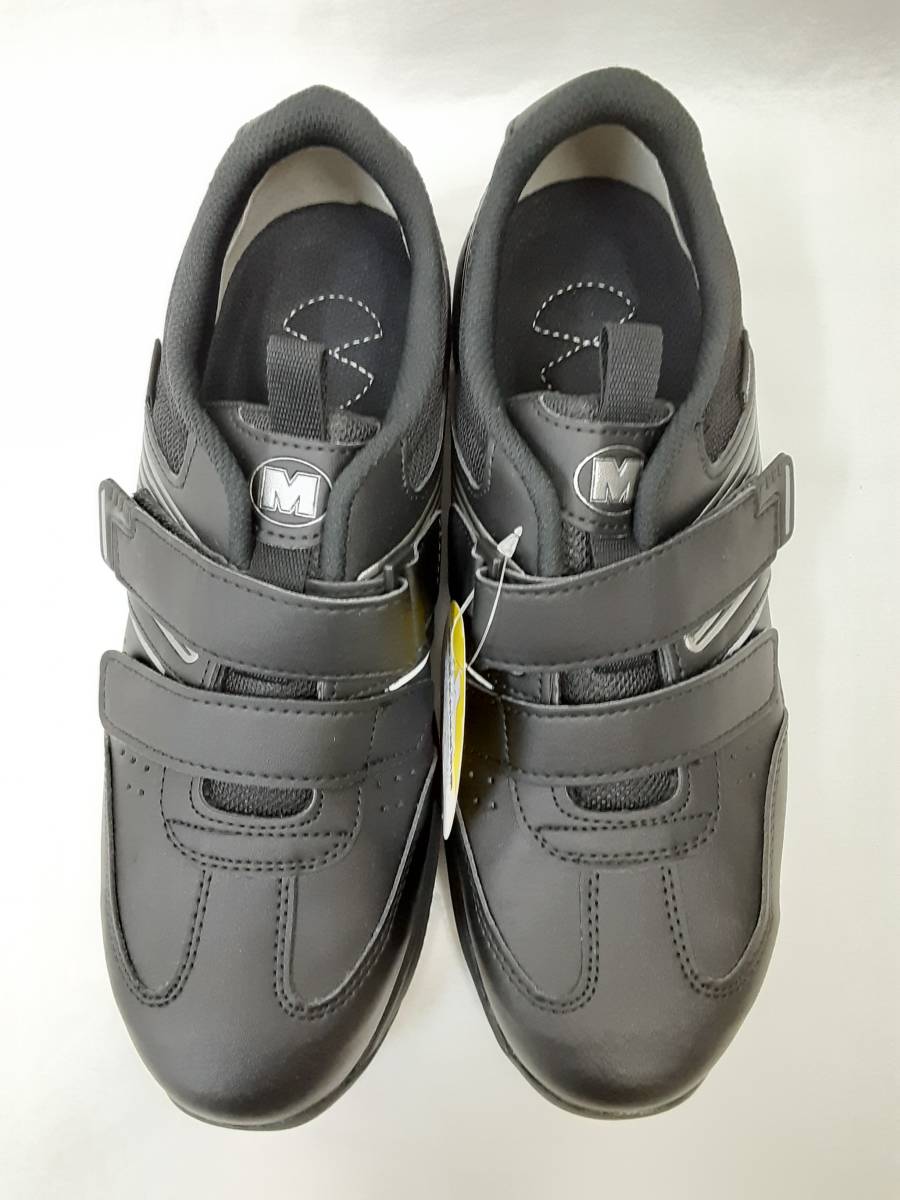 【新品 未使用】MIDORI ミドリ 安全靴 ISA-805 静電 耐滑 ワイド樹脂先芯 ブラック 黒 スニーカー マジックテープ 26.0㎝【5740-3】_画像2