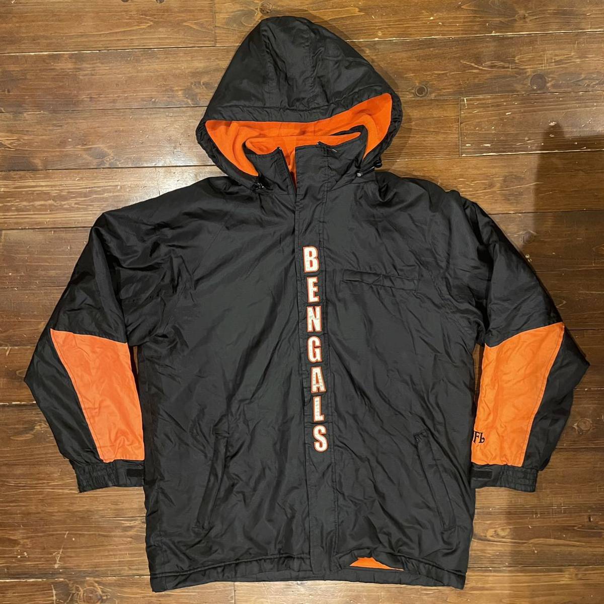 NFL BENGALS シンシナティベンガルズ ベンチコート 古着 ヴィンテージ ジャケットメンズ 古着 ヴィンテージ CINCINNATI BENGALS 90s 00s_画像1